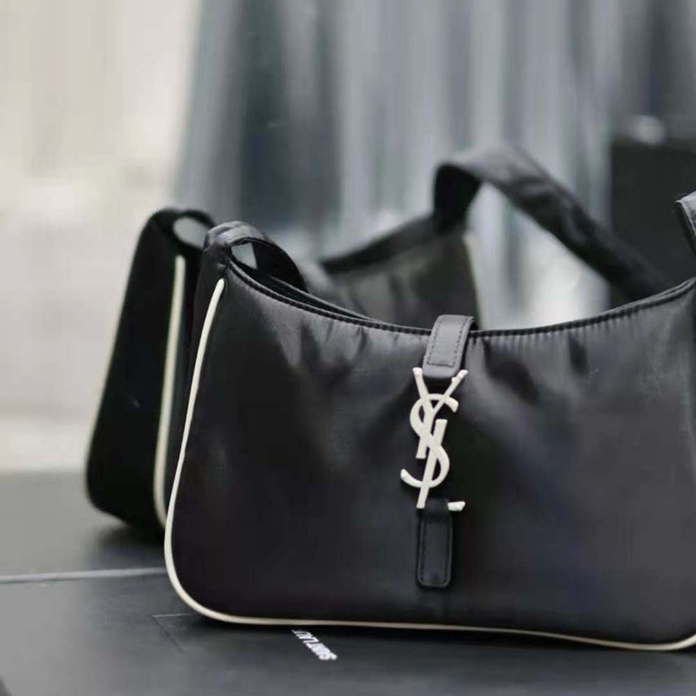 Saint Laurent YSL Men Le 5 à 7 Crossbody Bag in Econyl® Regenerated Nylon-White - image 8