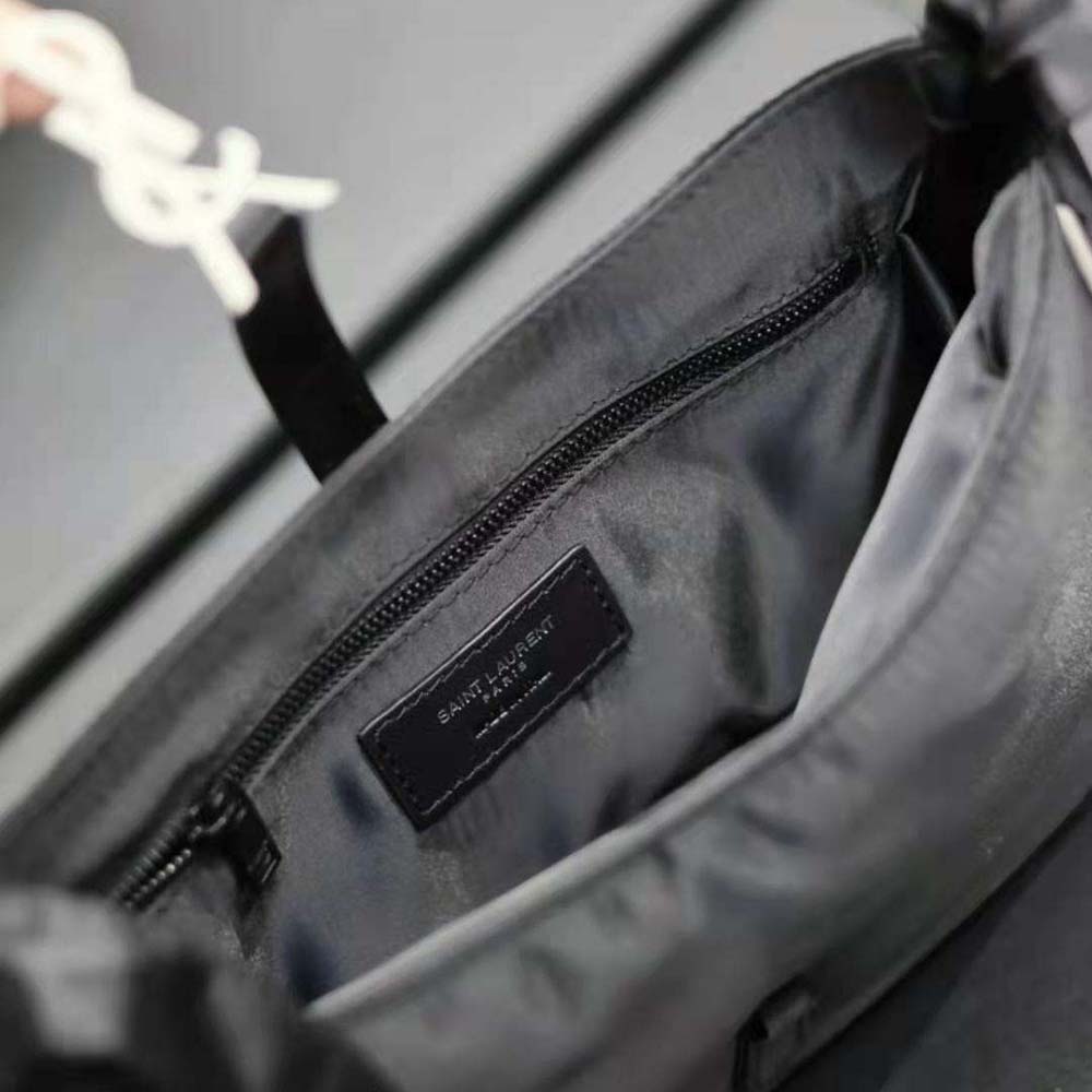 Saint Laurent YSL Men Le 5 à 7 Crossbody Bag in Econyl® Regenerated Nylon-White - image 10