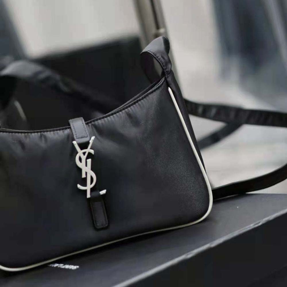 Saint Laurent YSL Men Le 5 à 7 Crossbody Bag in Econyl® Regenerated Nylon-White - image 7