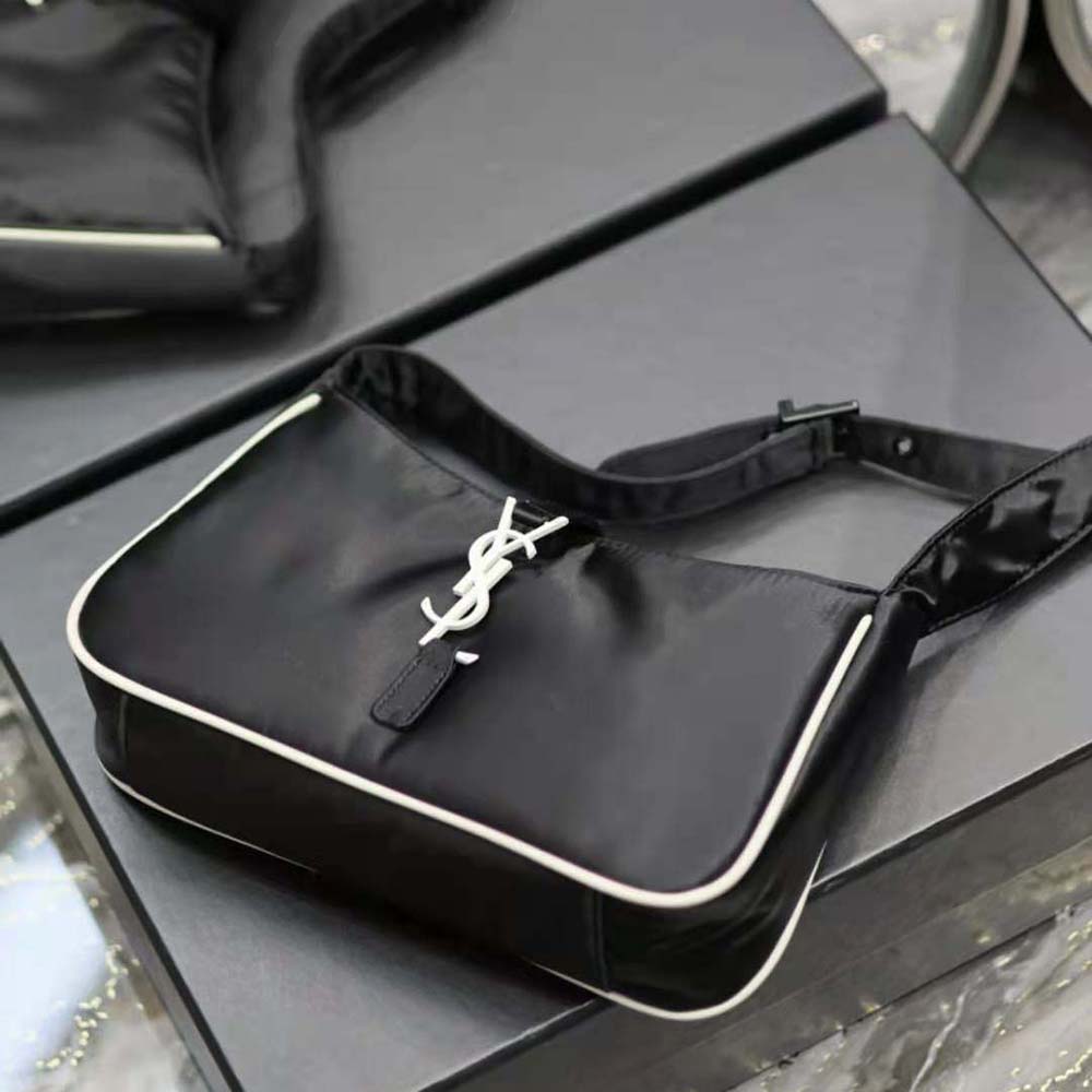 Saint Laurent YSL Men Le 5 à 7 Crossbody Bag in Econyl® Regenerated Nylon-White - image 4