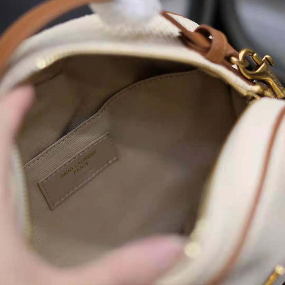 Saint Laurent YSL Women Camera Bag in Raffia and Vegetable-tanned Leather - image 10