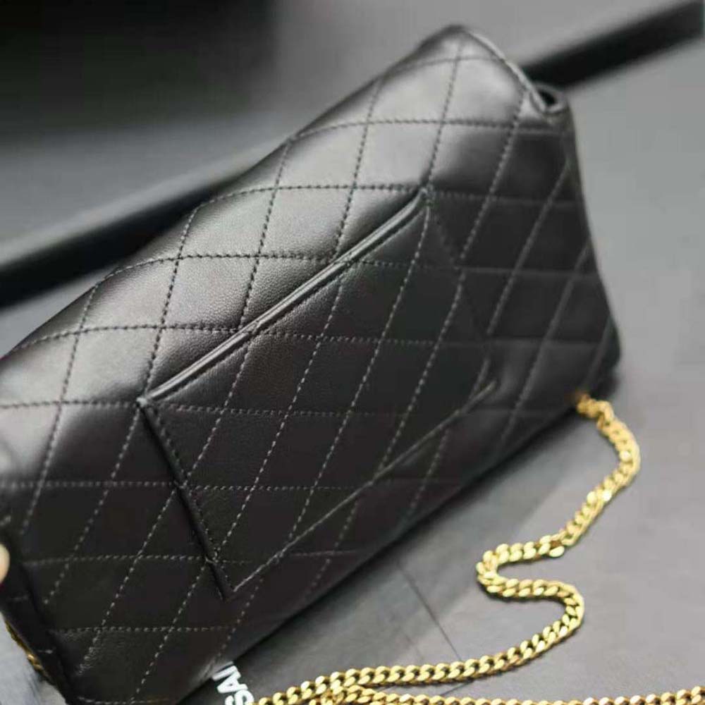 Saint Laurent YSL Women Gaby Phone Holder in Quilted Leather - image 9