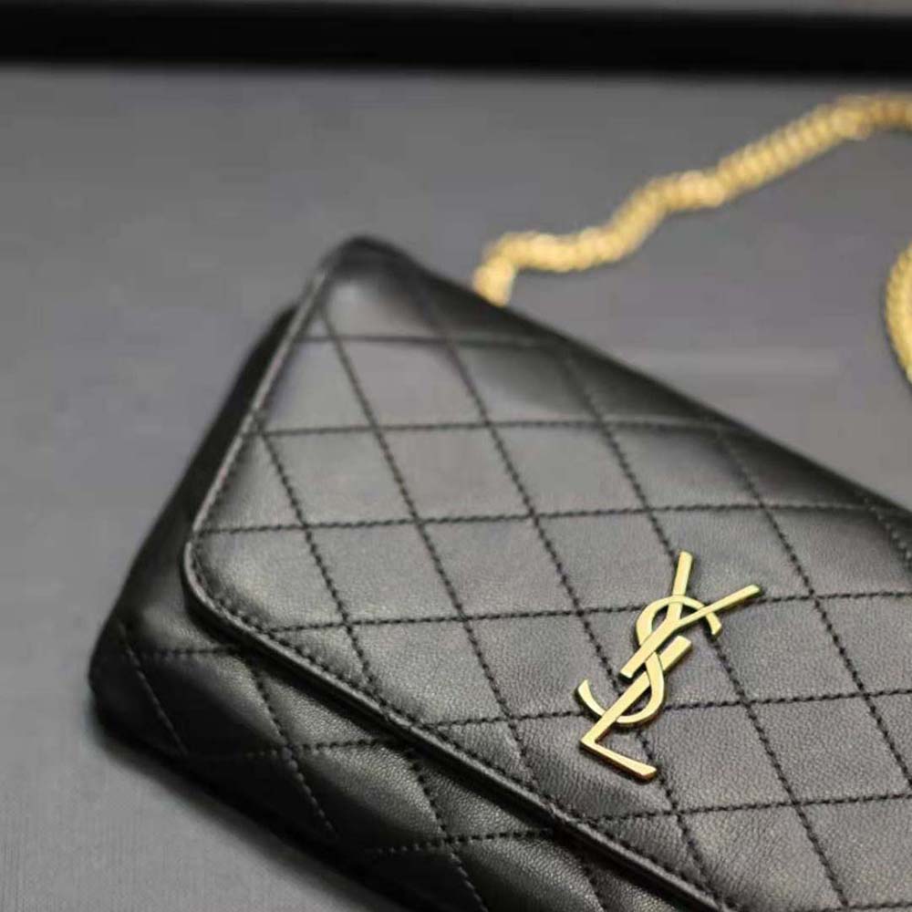 Saint Laurent YSL Women Gaby Phone Holder in Quilted Leather - image 8