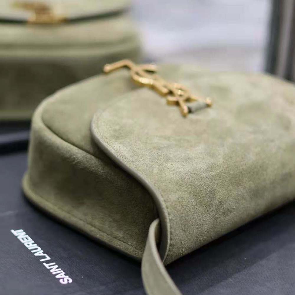 Saint Laurent YSL Women Kaia Small Satchel in Suede - image 8