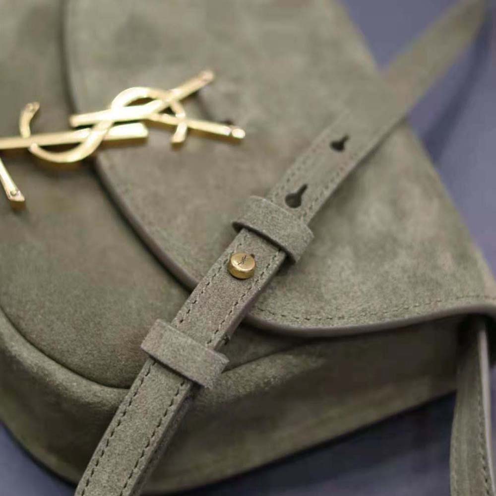 Saint Laurent YSL Women Kaia Small Satchel in Suede - image 10