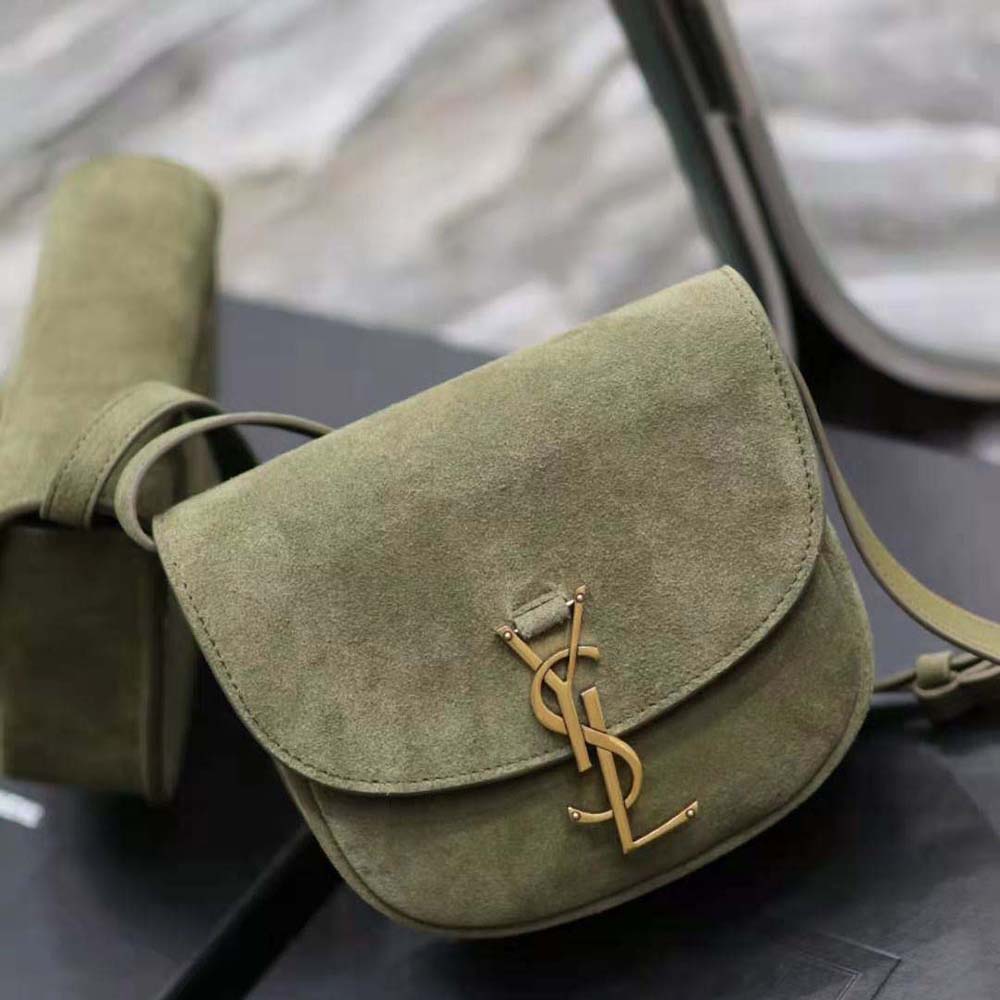 Saint Laurent YSL Women Kaia Small Satchel in Suede - image 4