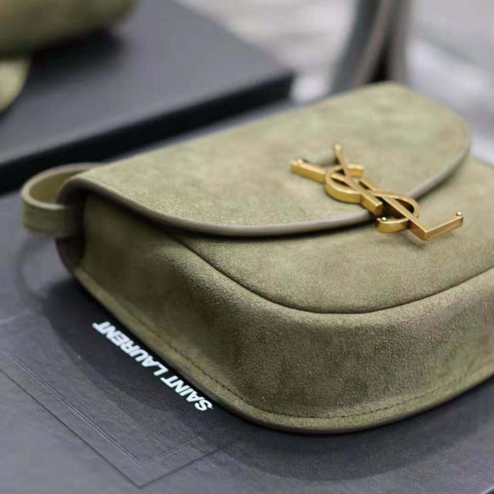 Saint Laurent YSL Women Kaia Small Satchel in Suede - image 7