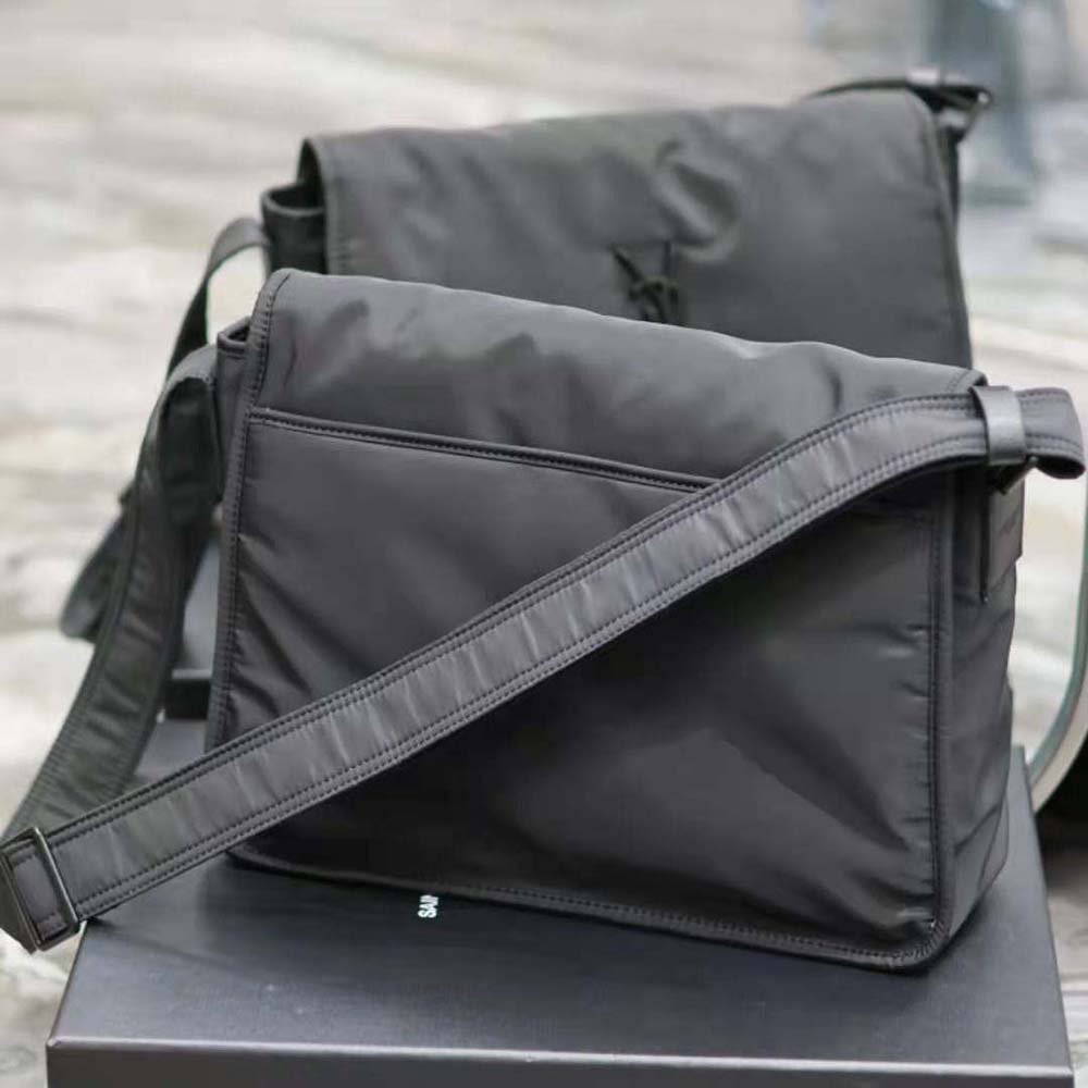 Saint Laurent YSL Women Niki Messenger in Econyl®-Black - image 4