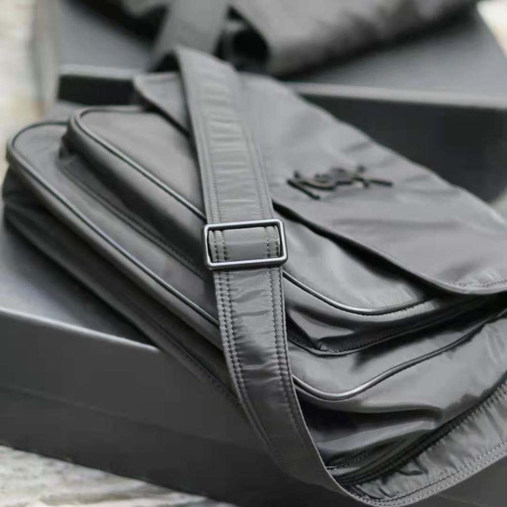 Saint Laurent YSL Women Niki Messenger in Econyl®-Black - image 10