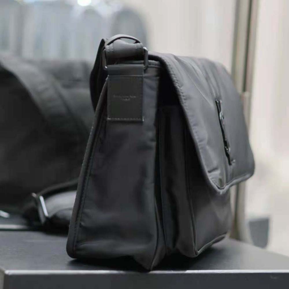 Saint Laurent YSL Women Niki Messenger in Econyl®-Black - image 5