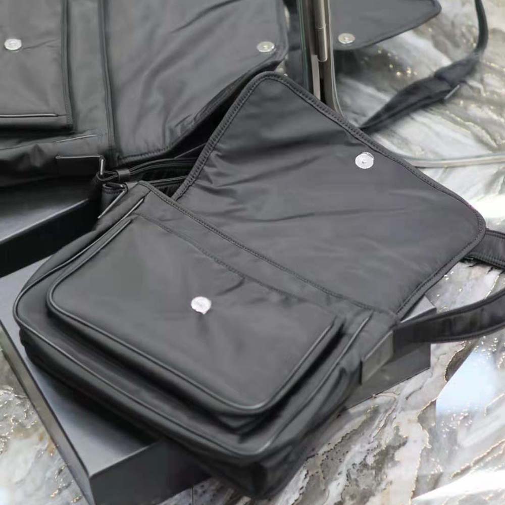 Saint Laurent YSL Women Niki Messenger in Econyl®-Black - image 7