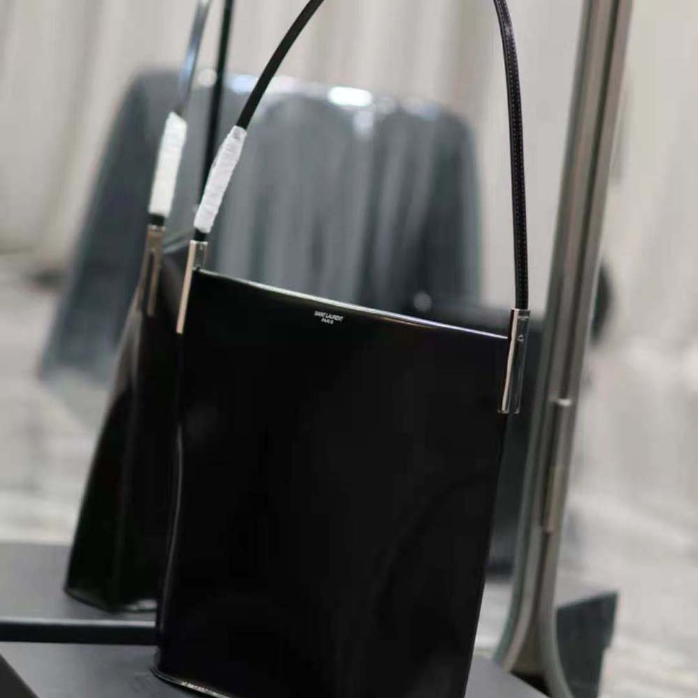 Saint Laurent YSL Women Suzanne Rigid Shoulder Bag in Shiny Leather - image 6