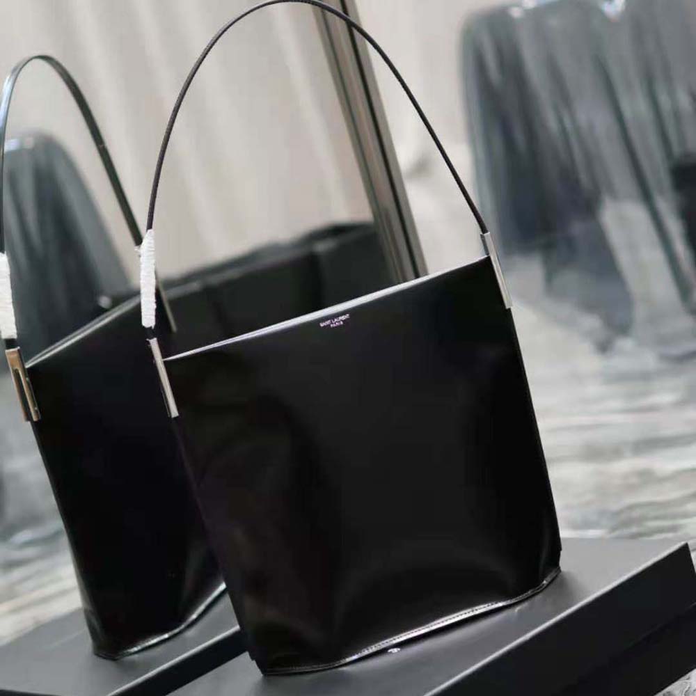 Saint Laurent YSL Women Suzanne Rigid Shoulder Bag in Shiny Leather - image 4