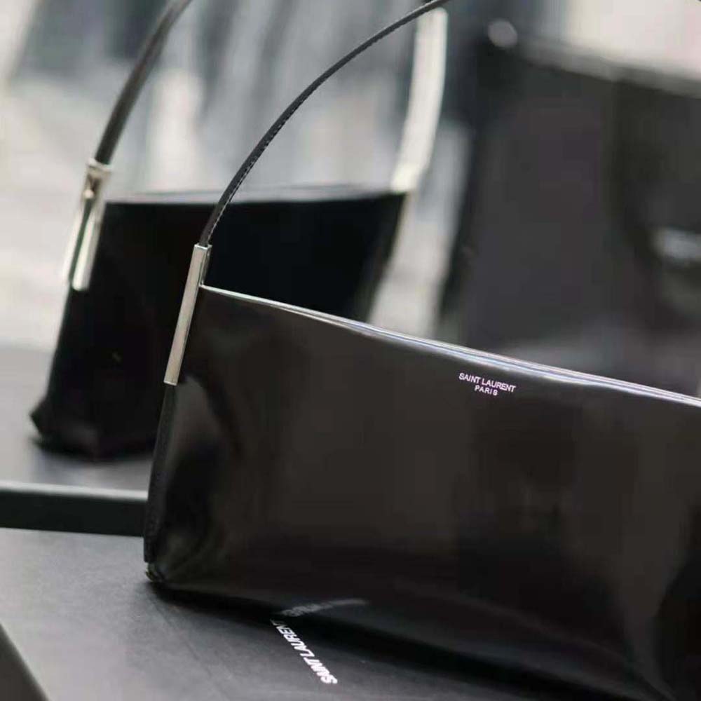 Saint Laurent YSL Women Suzanne Small in Shiny Leather-Black - image 7