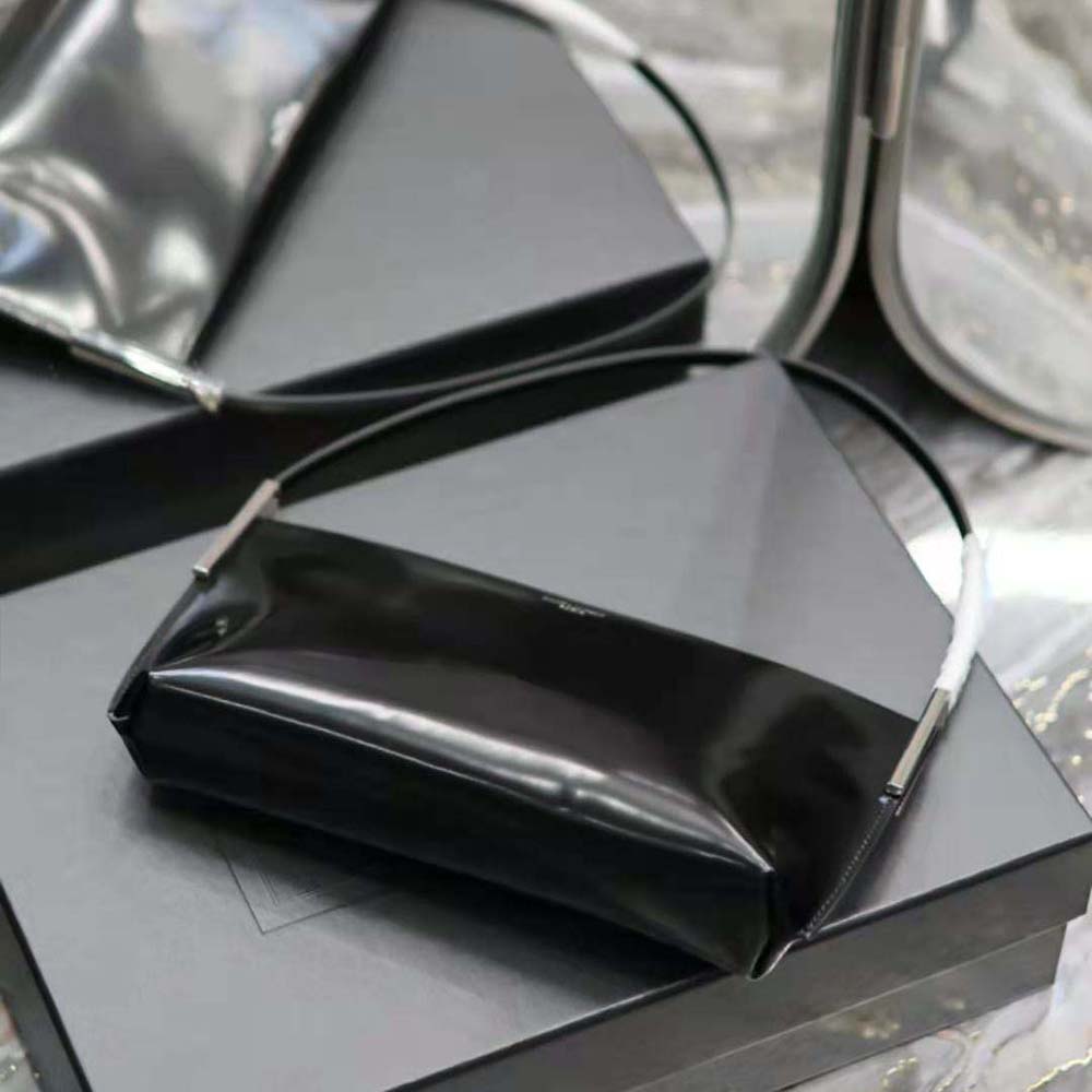 Saint Laurent YSL Women Suzanne Small in Shiny Leather-Black - image 5
