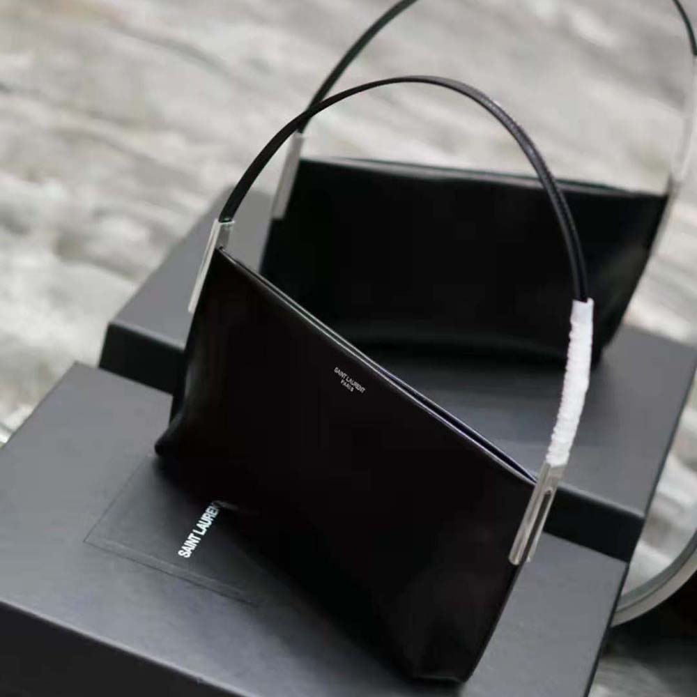 Saint Laurent YSL Women Suzanne Small in Shiny Leather-Black - image 6