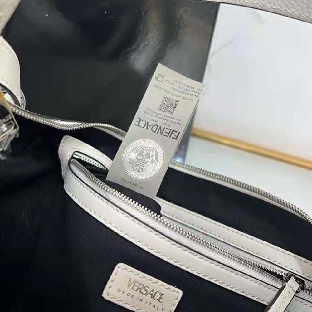 Versace Women Repeat Hobo Bag-White - image 9