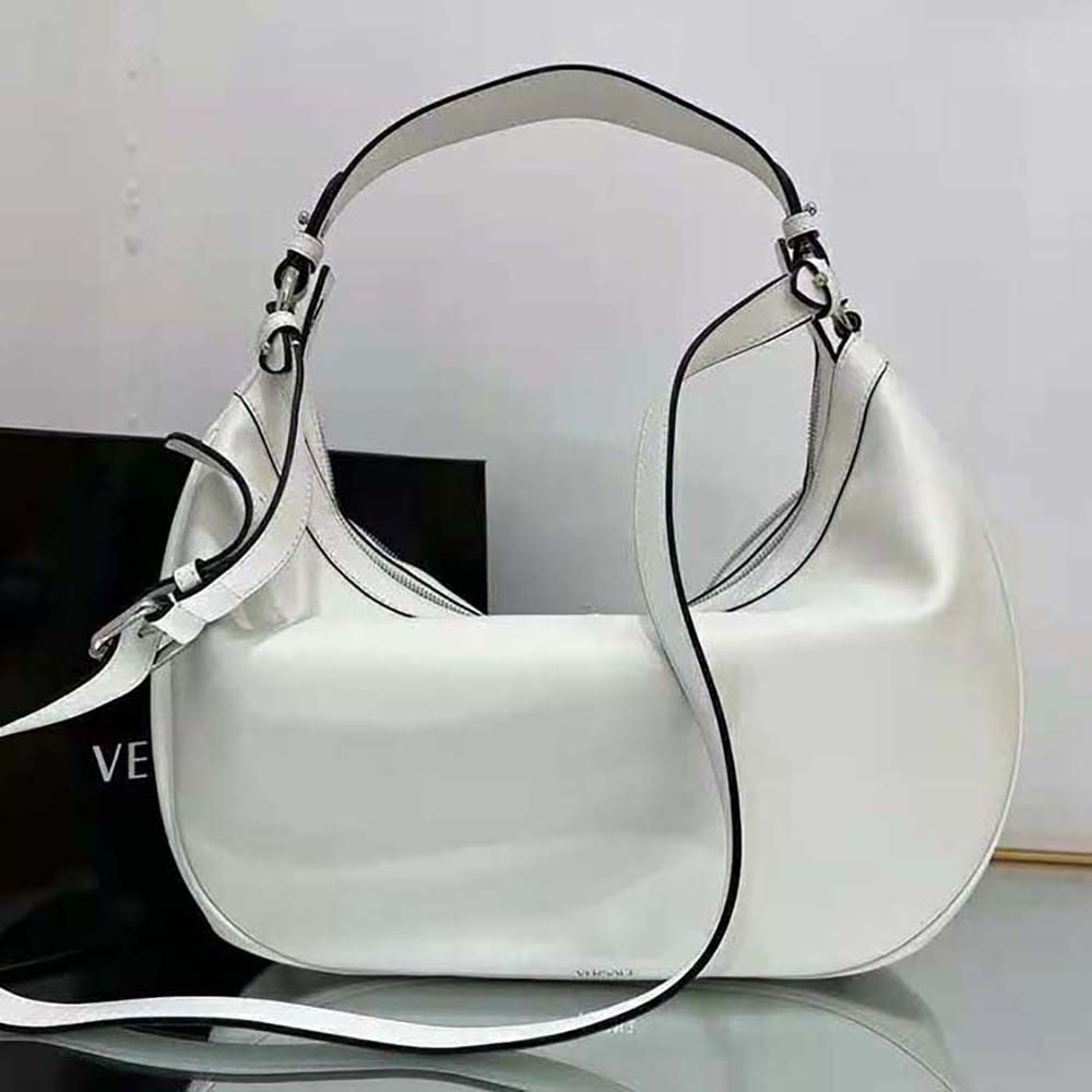 Versace Women Repeat Hobo Bag-White - image 4