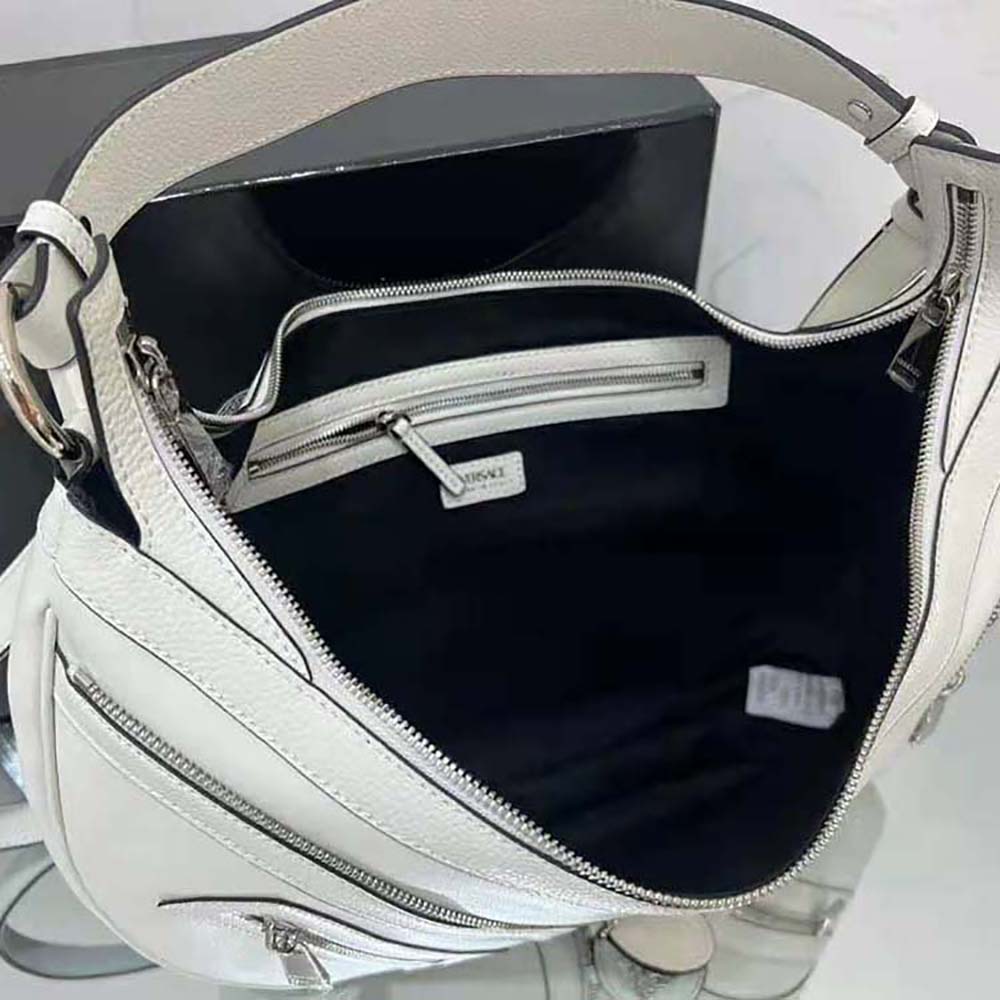 Versace Women Repeat Hobo Bag-White - image 7