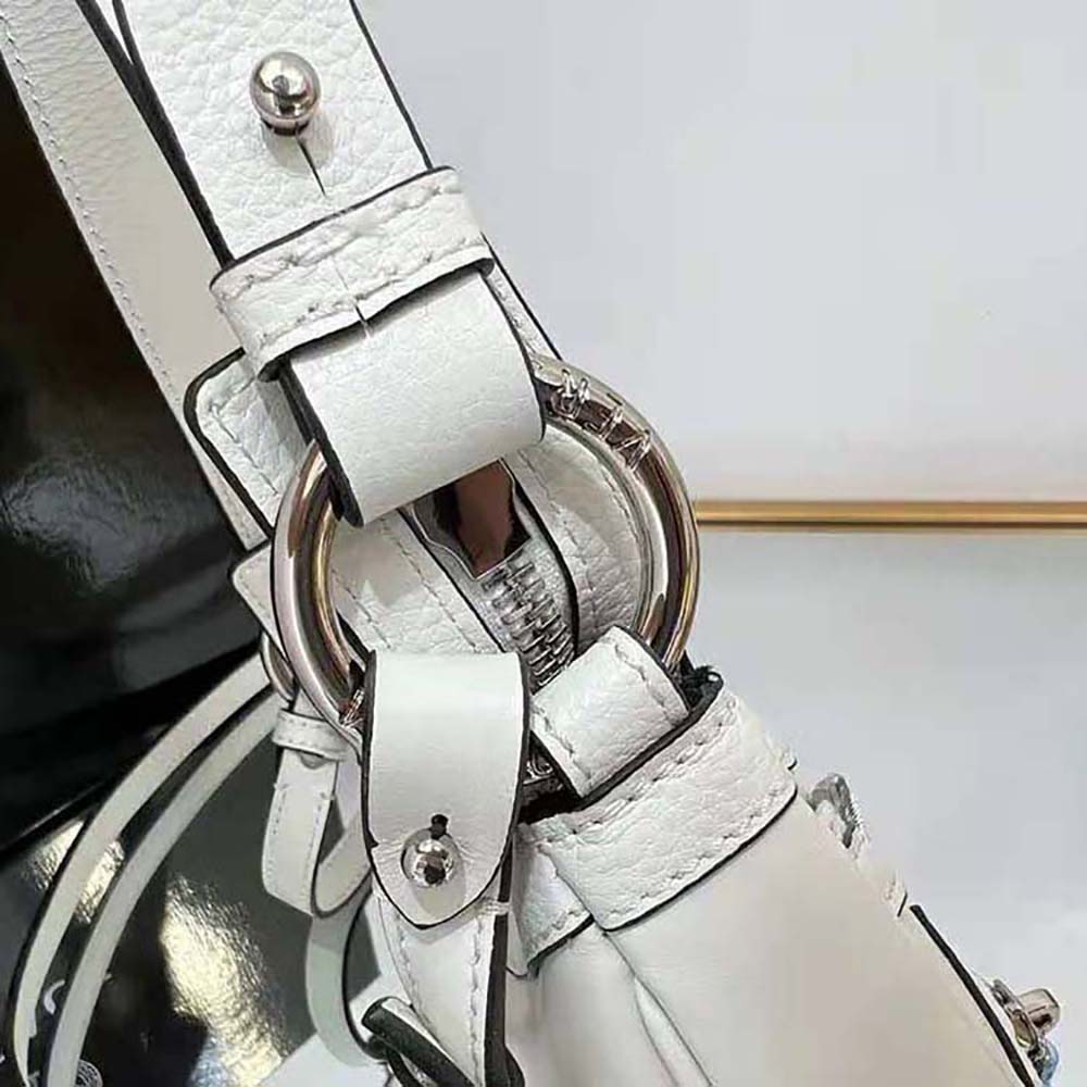 Versace Women Repeat Mini Hobo Bag-White - image 9