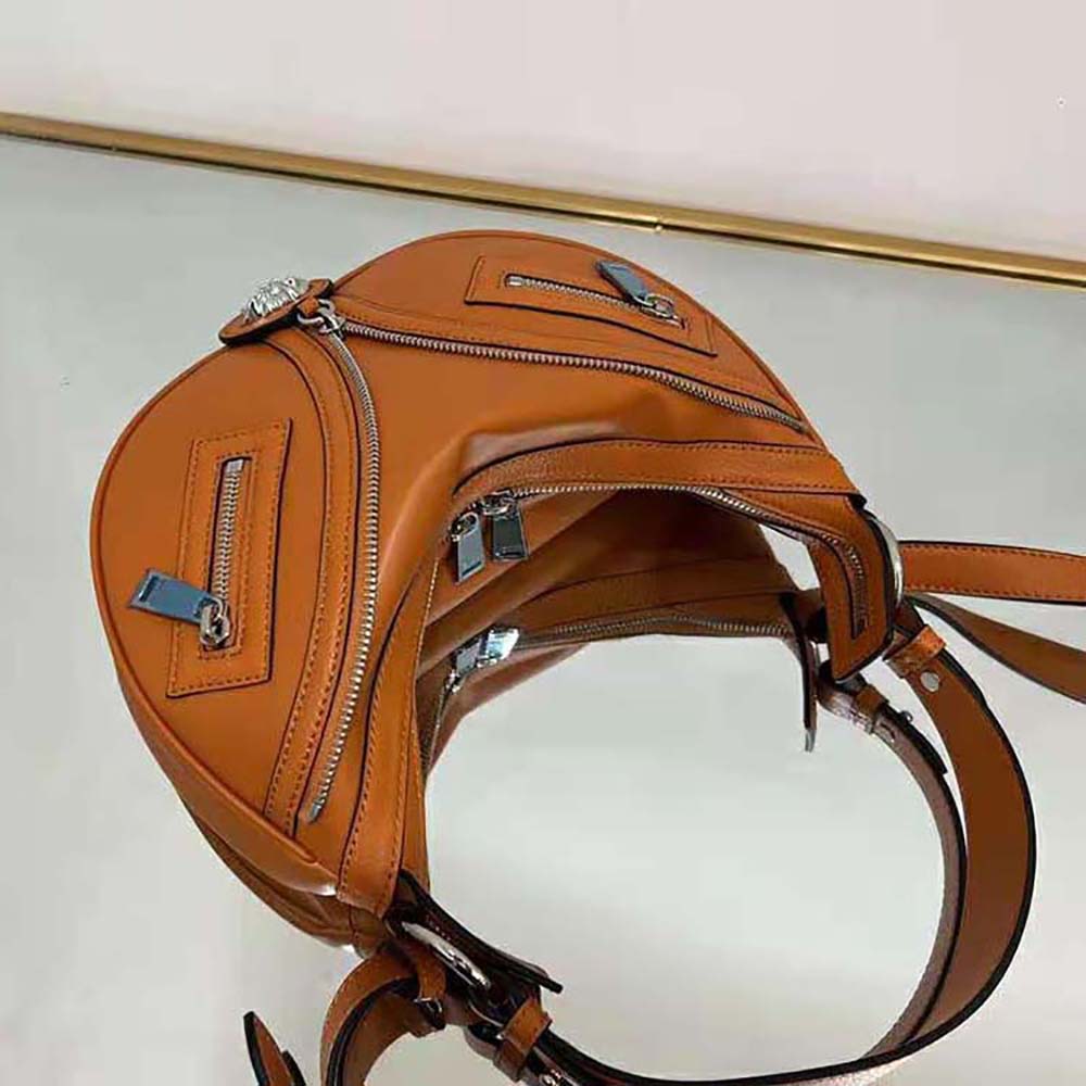 Versace Women Repeat Small Hobo Bag-Orange - image 5