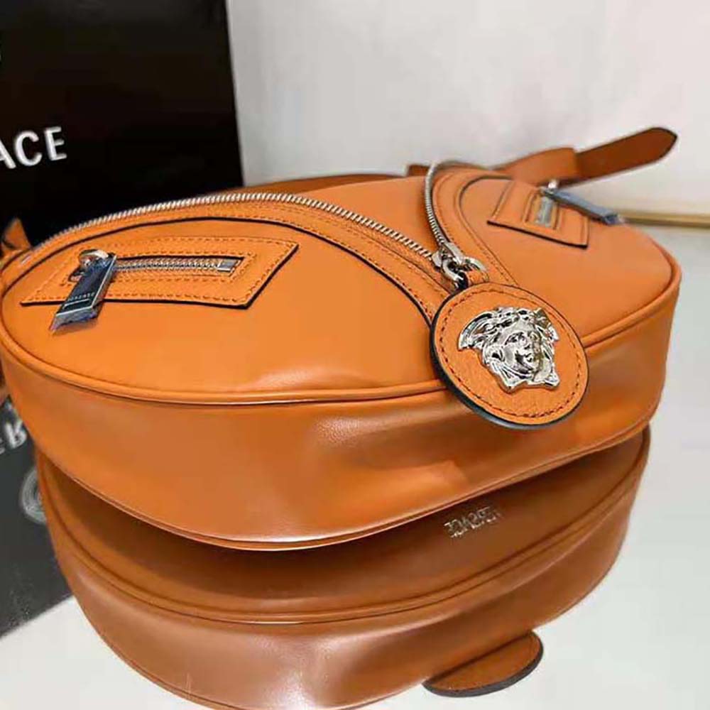 Versace Women Repeat Small Hobo Bag-Orange - image 6
