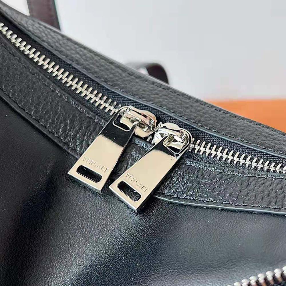 Versace Women Repeat Small Hobo Bag in Black - image 10