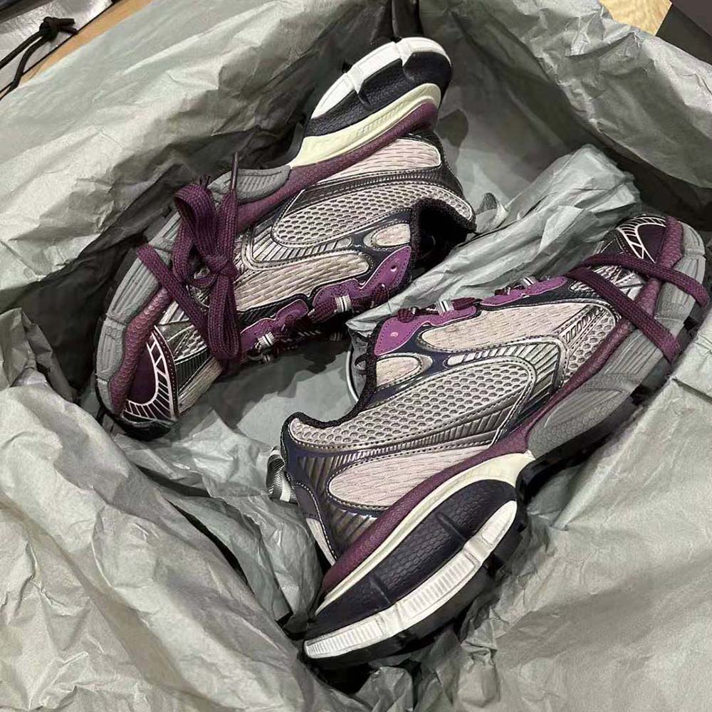 Balenciaga Women 3XL Sneaker in Purple and Grey Mesh and Polyurethane - image 9