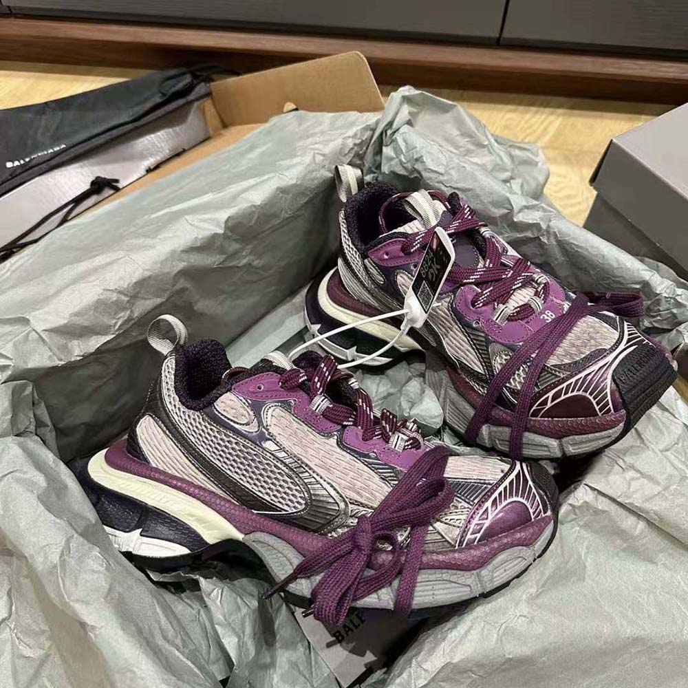 Balenciaga Women 3XL Sneaker in Purple and Grey Mesh and Polyurethane - image 4
