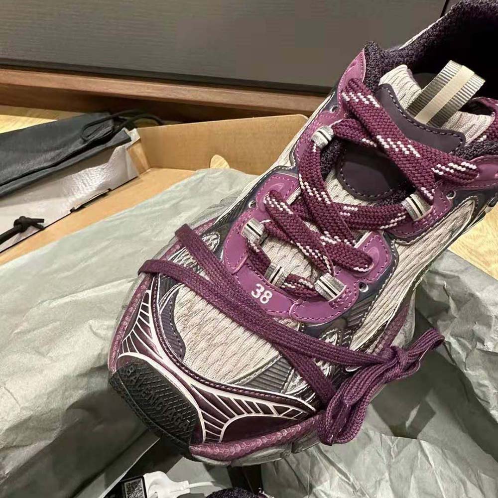 Balenciaga Women 3XL Sneaker in Purple and Grey Mesh and Polyurethane - image 8