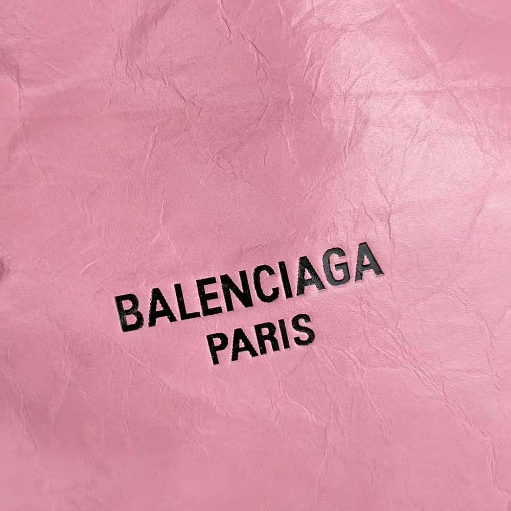 Balenciaga Women Crush Small Tote Bag in Pink Crushed Calfskin - image 7