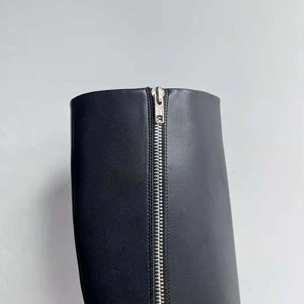 Balenciaga Women Witch 110mm Boot in Black Shiny Soft Sheepskin - image 9