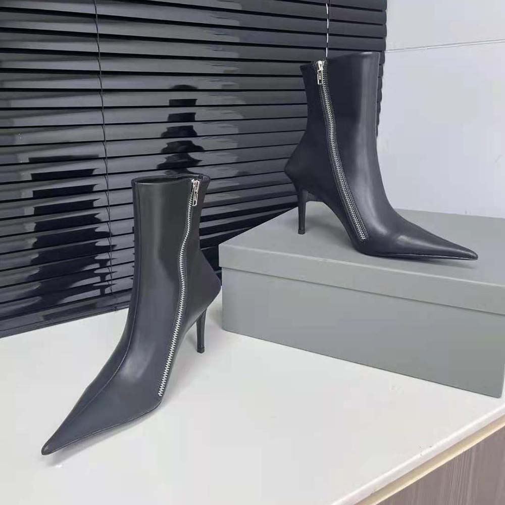 Top view showing zipper detail on Balenciaga Women Witch bootie