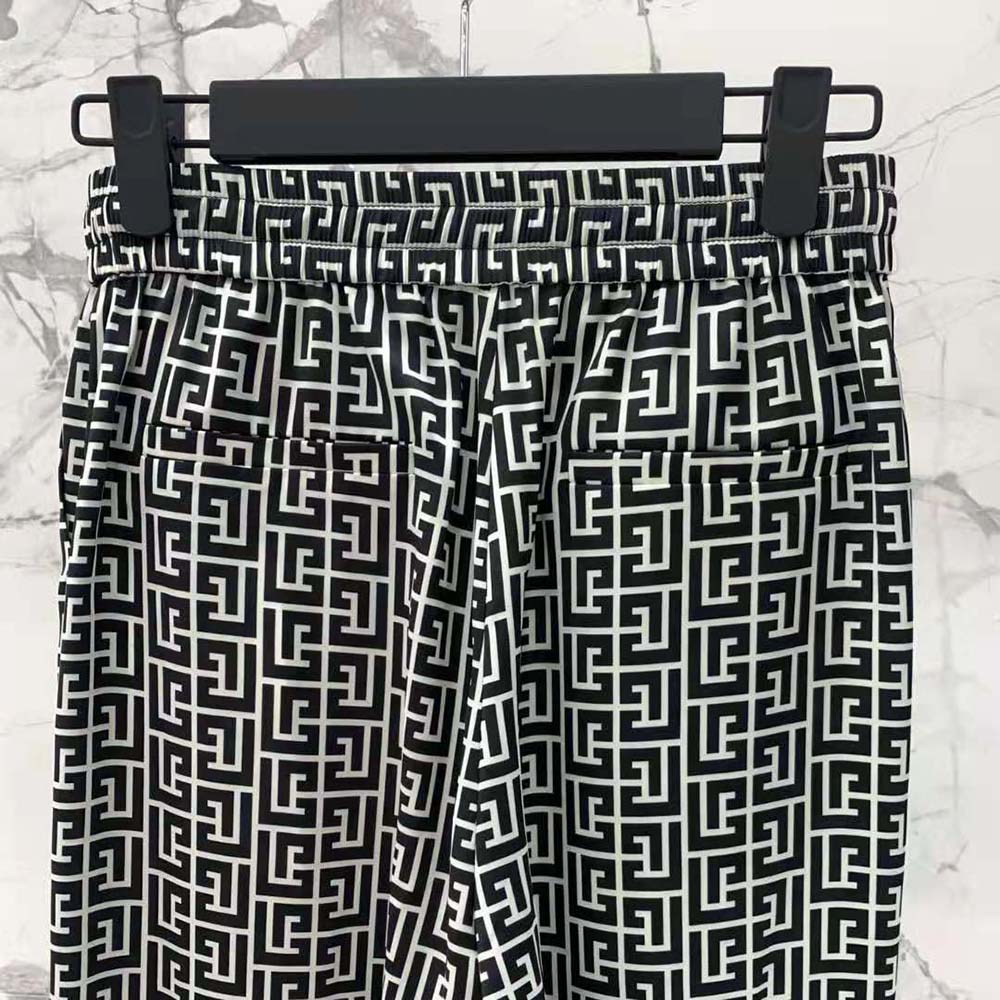 Balmain Women Monogrammed Flowing Trousers - image 6