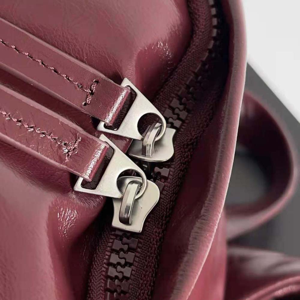 Bottega Veneta Men Medium Archetype Backpack Crafted from Supple Lambskin Leather-Maroon - image 7