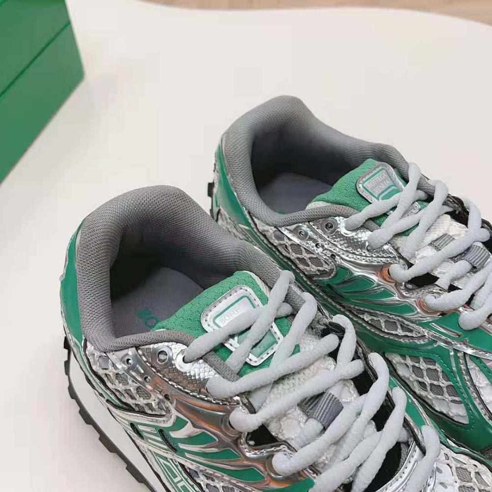 Bottega Veneta Unisex Technical Fabric Lace-up Orbit Sneaker-Green - image 9