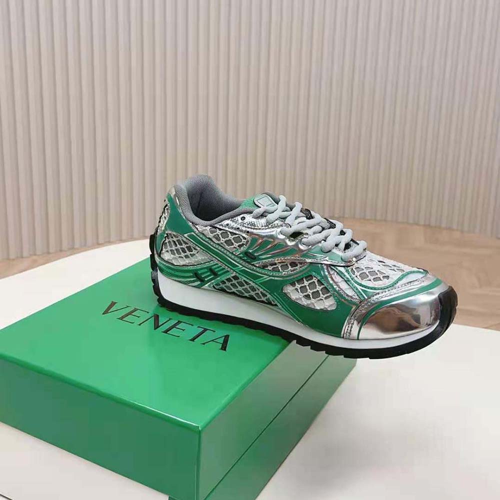 Bottega Veneta Unisex Technical Fabric Lace-up Orbit Sneaker-Green - image 6