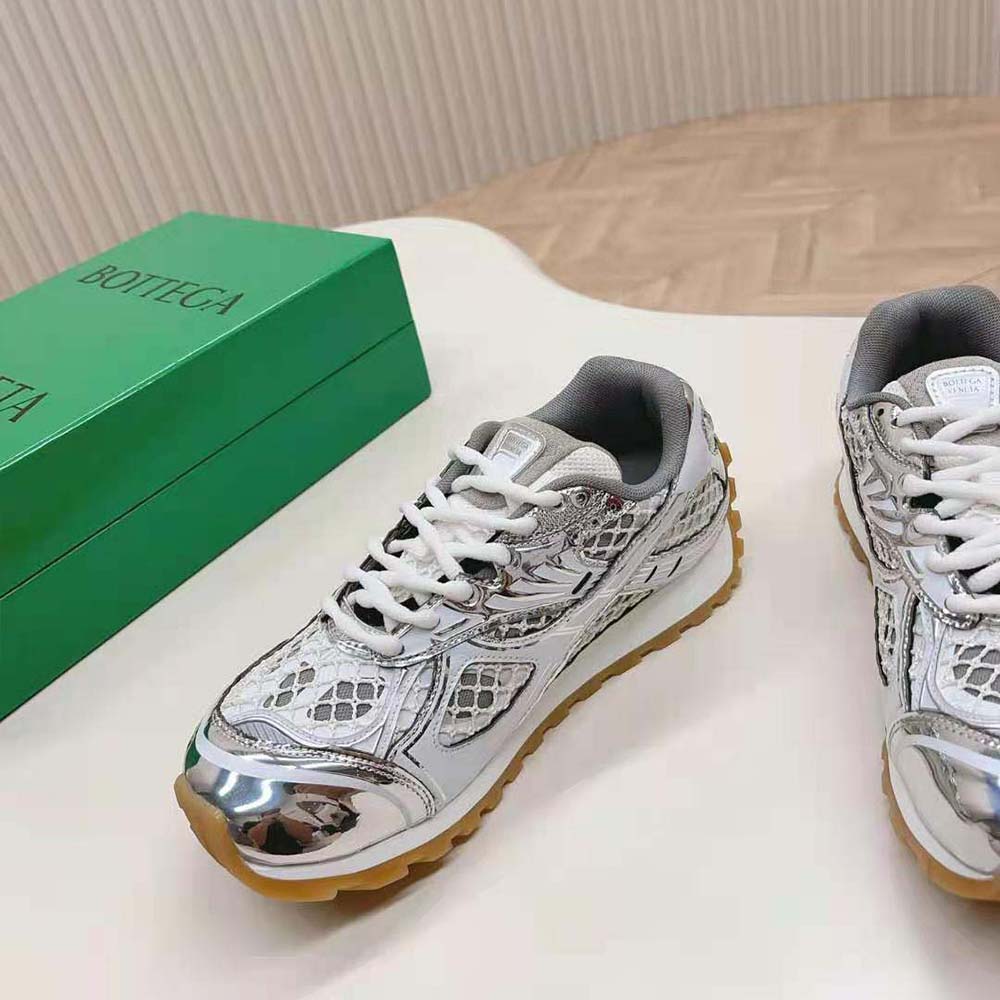 Bottega Veneta Unisex Technical Fabric Lace-up Orbit Sneaker-White - image 6