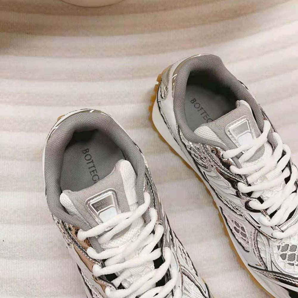 Bottega Veneta Unisex Technical Fabric Lace-up Orbit Sneaker-White - image 7