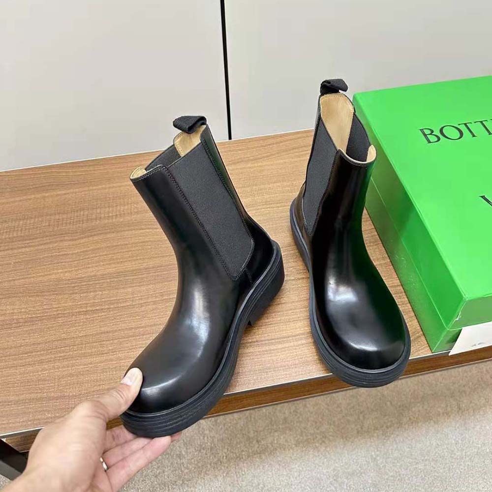 Bottega Veneta Women Fireman Chelsea Ankle Boot-Black - image 5
