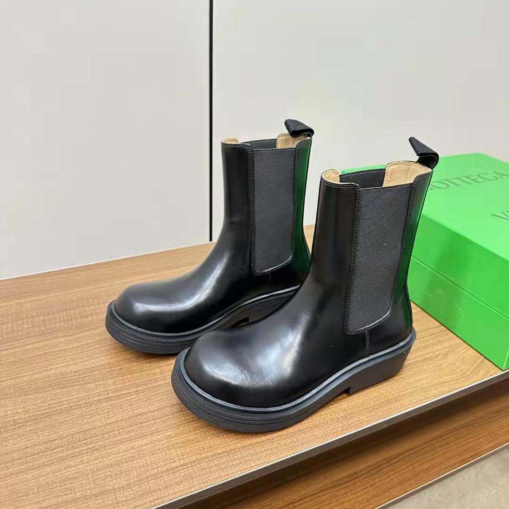 Bottega Veneta Women Fireman Chelsea Ankle Boot-Black - image 4