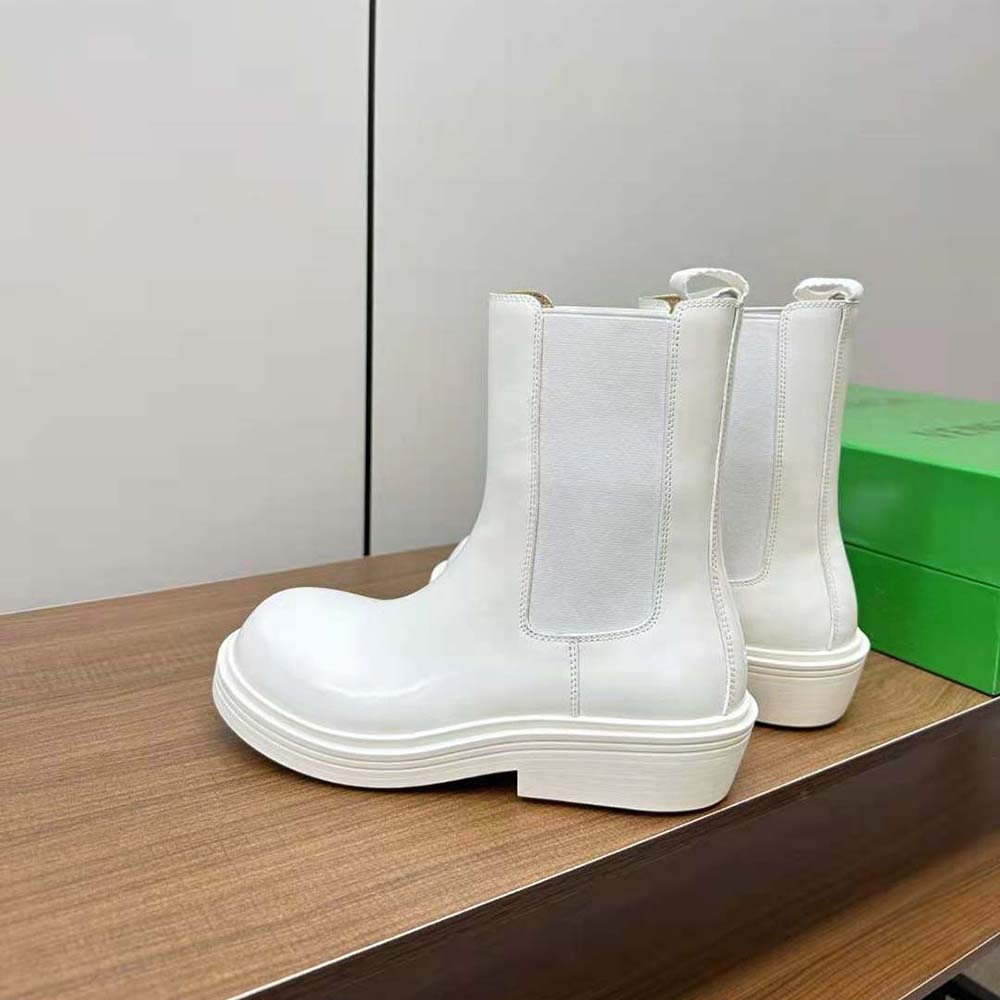 Bottega Veneta Women Fireman Chelsea Ankle Boot-White - image 6