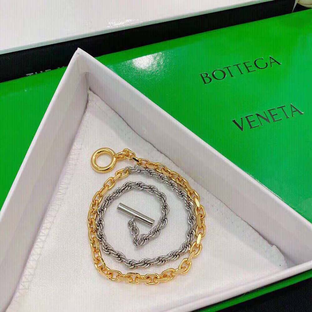 Bottega Veneta Women Key Chain Necklace with Sterling Silver and 18k Gold - image 5