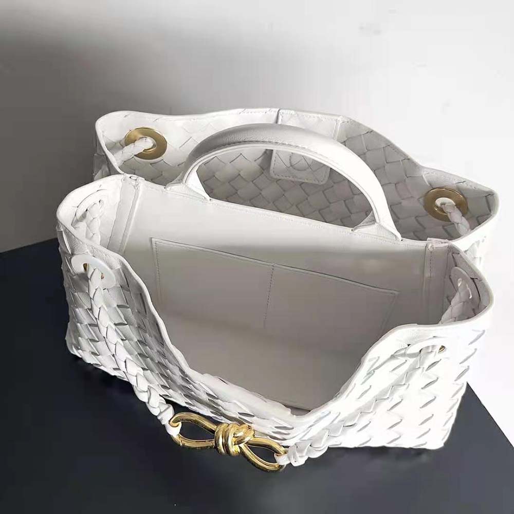 Bottega Veneta Women Small East/West Andiamo-White - image 6