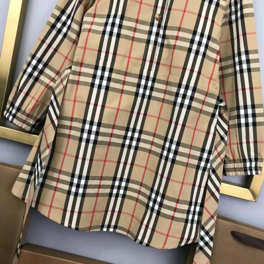 Burberry Kids’ Check Cotton Gabardine Reversible Car Coat - image 8