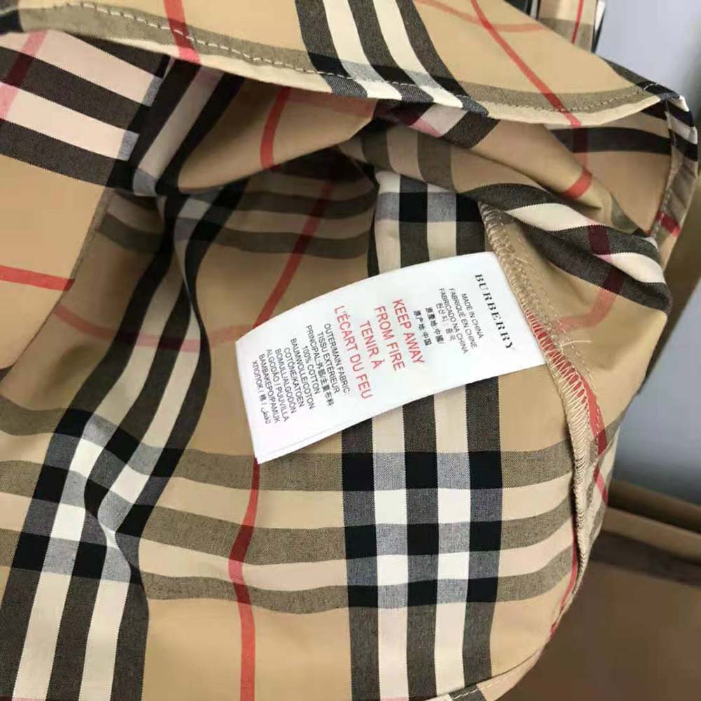 Burberry Kids’ Check Cotton Gabardine Reversible Car Coat - image 10