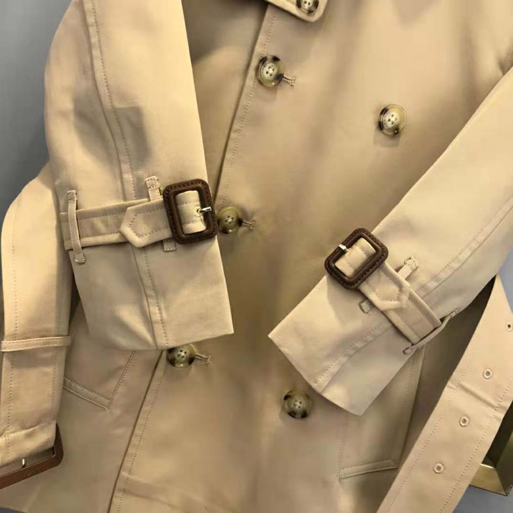 Burberry Kids’ Cotton Gabardine Trench Coat-Beige - image 8