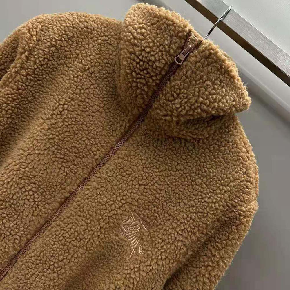 Burberry Women EKD Fleece Jacket-Brown - image 8