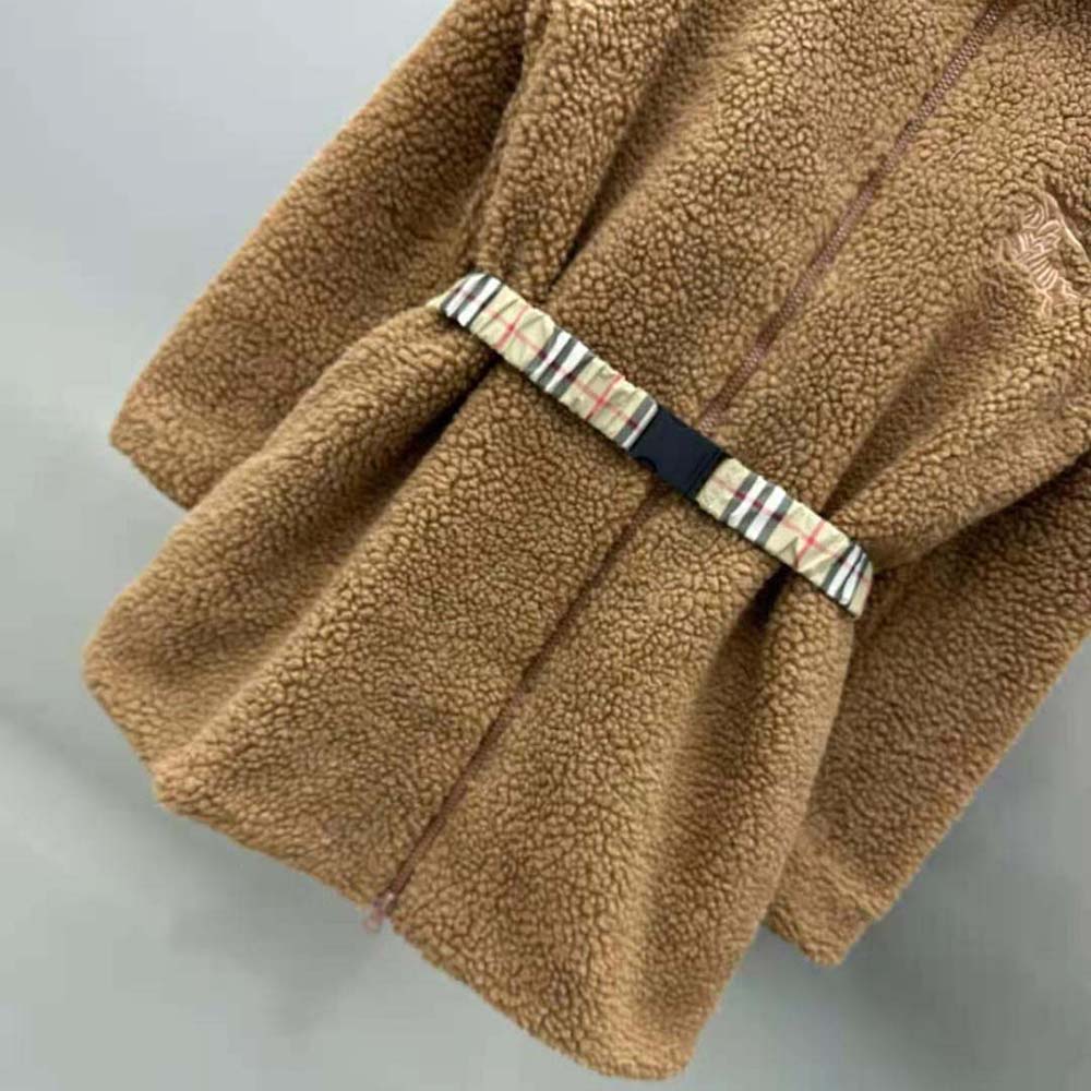 Burberry Women EKD Fleece Jacket-Brown - image 7