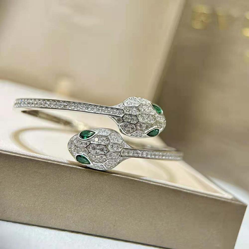 Bvlgari Women Serpenti 18 kt White Gold Bracelet Set - image 5